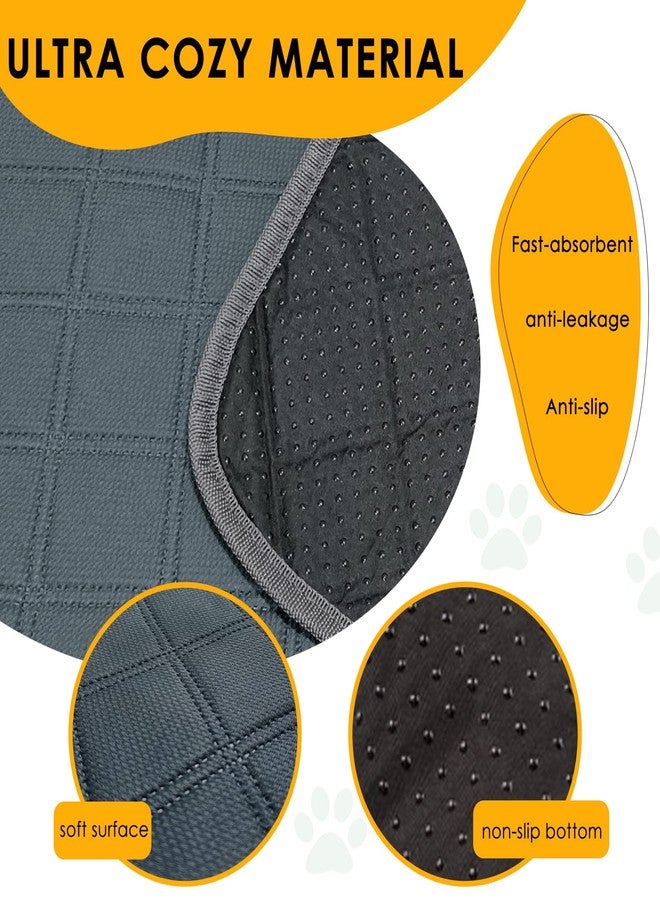 Mooydee 4 Pack Guinea Pig Cage Liners Washable Guinea Pig Bedding Reusable Waterproof Super Absorbent Guinea Pig Pee Pads Anti Slip Mat for Small Animals Rabbit Hamster Rat -28 x 14 Inch - Image 3